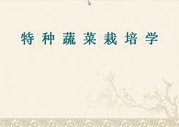 浙江大学特种蔬菜