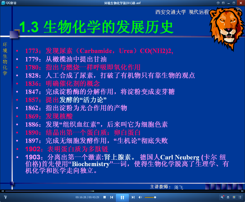 环境生物化学发展史