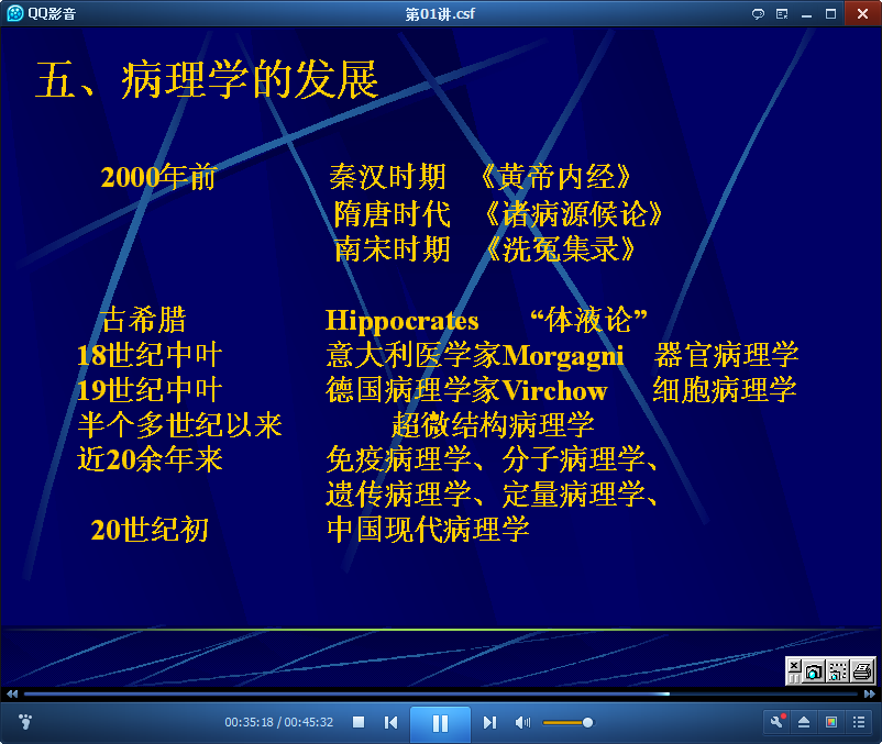 病理生理学公开课视频