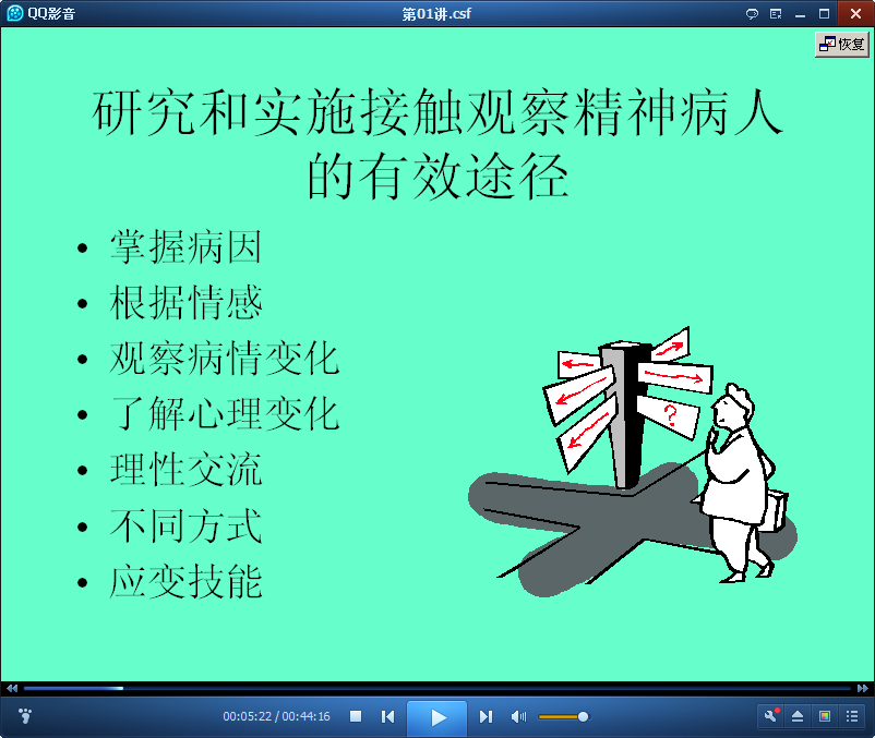 精神科护理学视频