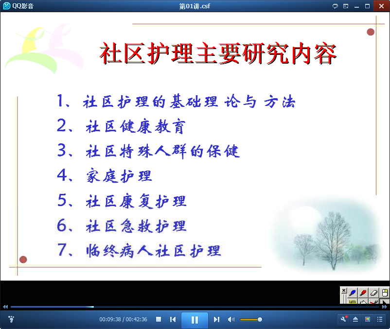 社区护理学视频