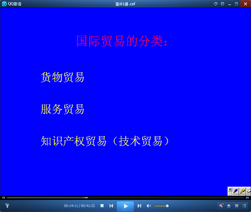 吉林大学国际技术贸易法视频